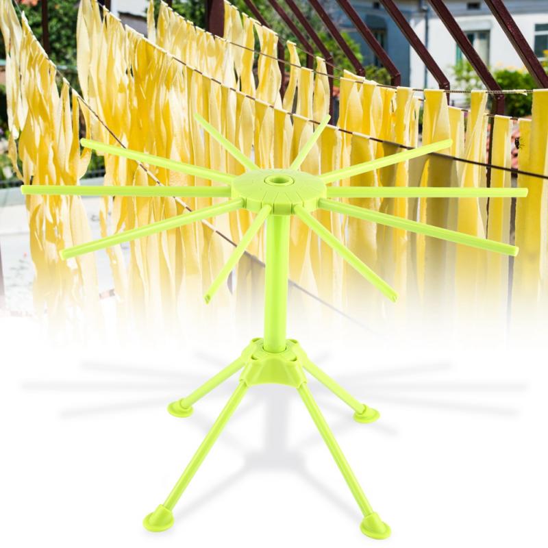 Commercial Kitchen Utensil Holder - Foldable Pasta Noodle Drying Rack Spaghetti