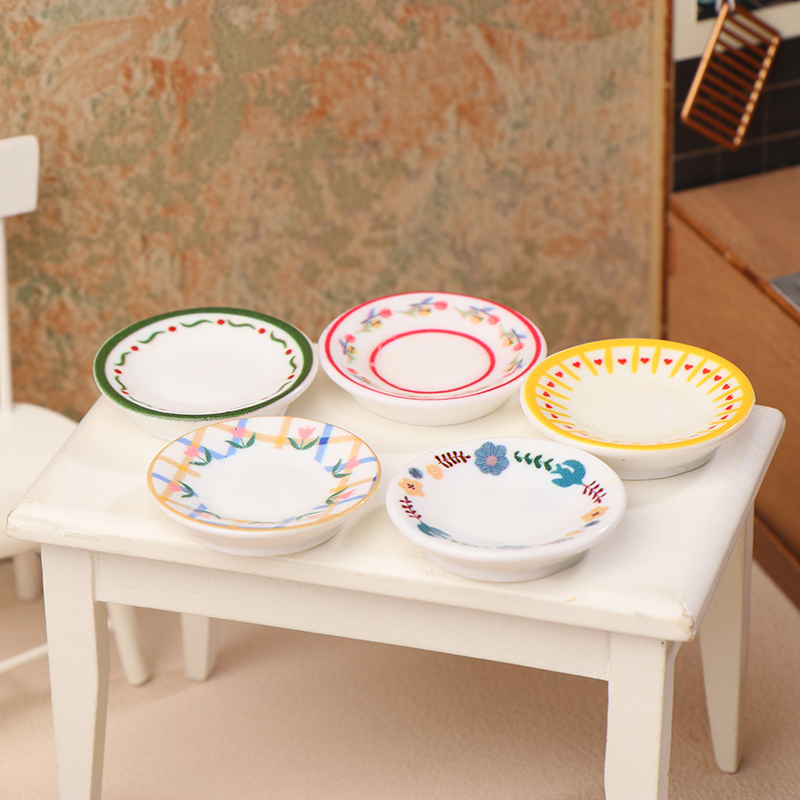 5Pcs 1/12 Dollhouse Mini Plate - огляд і ціна Commercial Kitchen Setup