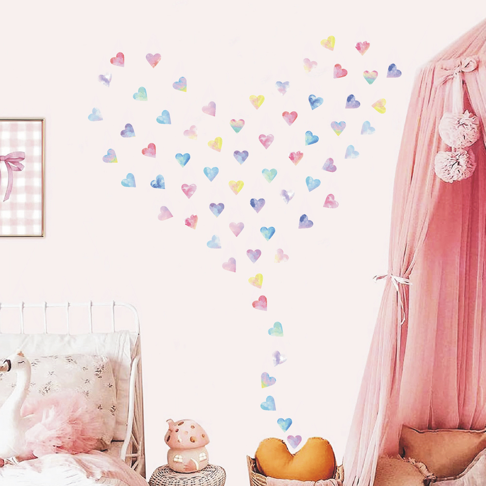 Colorful Hearts Couple Wall St - огляд і ціна Commercial Kitchen Tiles