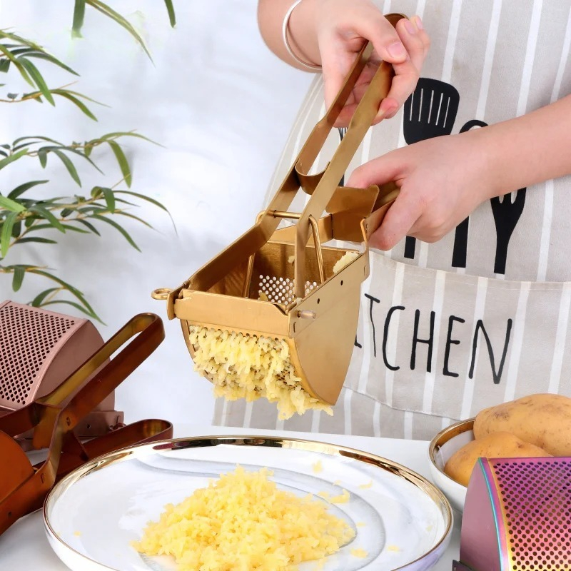1pc Gold Potato Ricer Manual L - огляд і ціна Commercial Kitchen Manufacturers