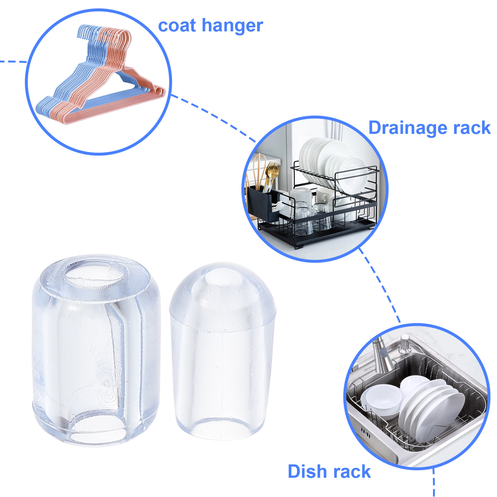 80Pcs Kitchen Sink Grid Feet P - огляд і ціна Commercial Kitchen Setup